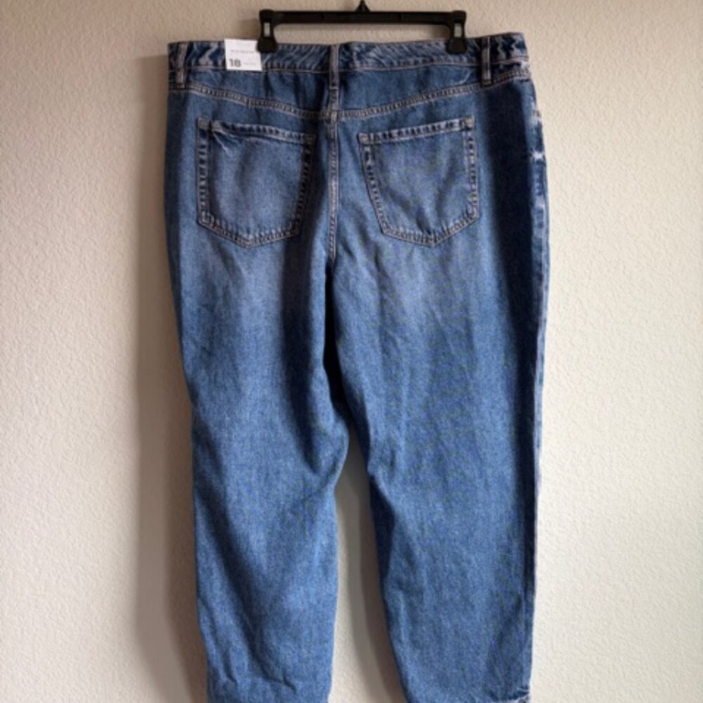 New With Tags Womens Lane Bryant Jeans Size 18 Mid Rise Boyfriend Casual Preppy - Picture 2 of 9